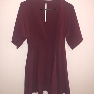 Wine Wrap-like dress